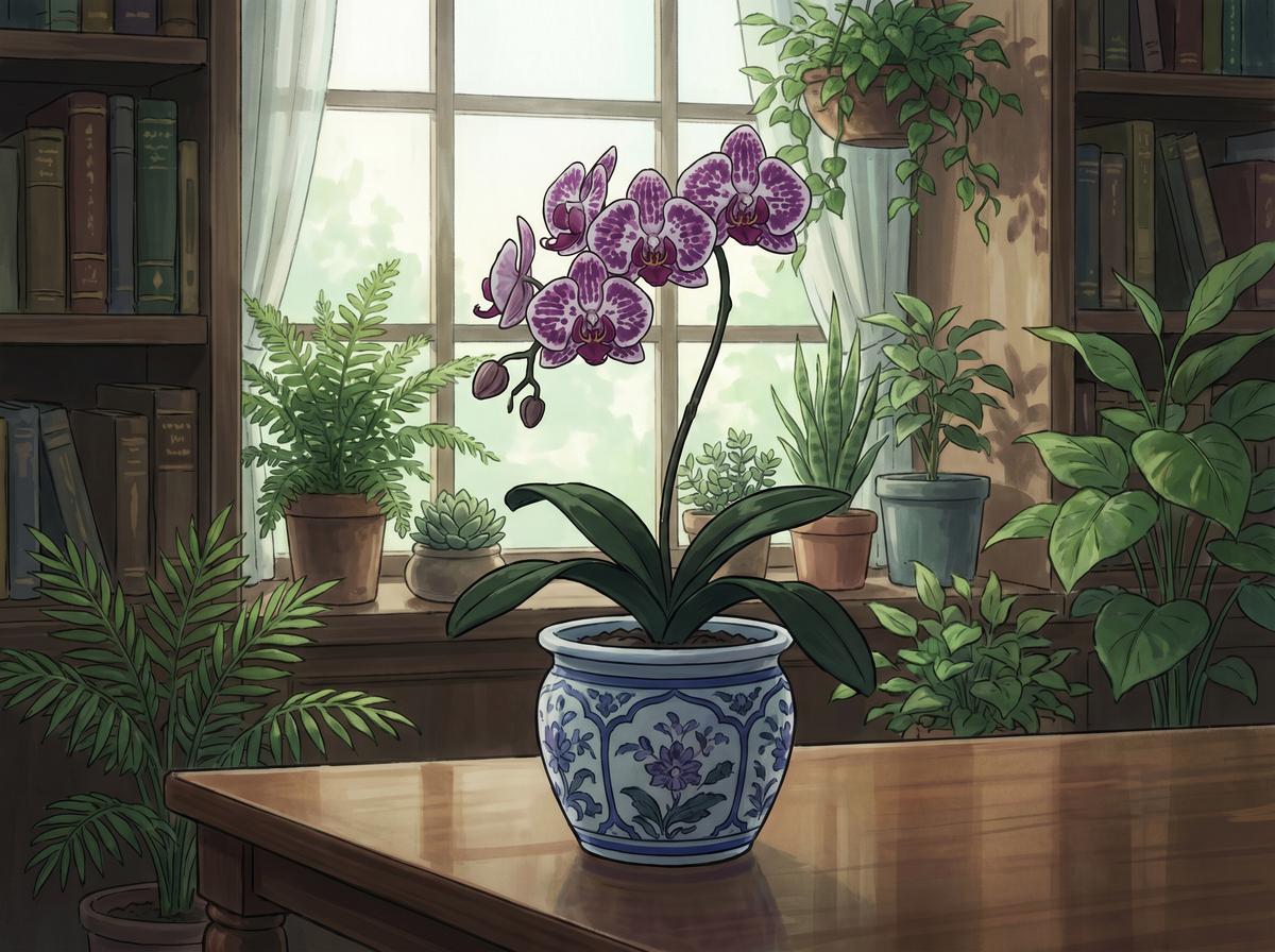 涩里番植物视频-珍稀兰花养护视频教程